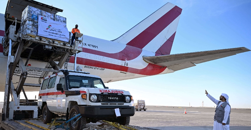 UAE Delivers 120 Tonnes of Extra Aid to Lebanon