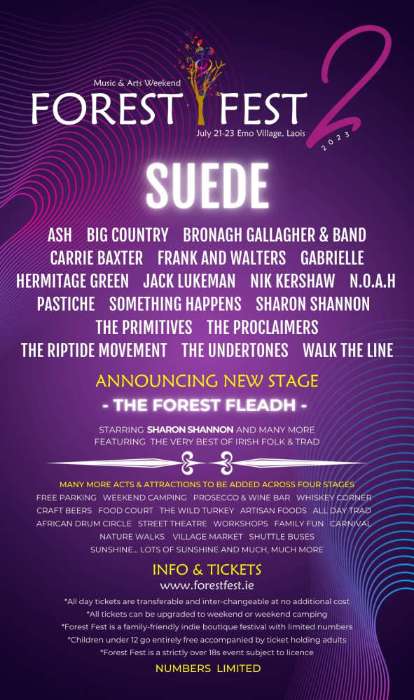 Forest Fest Reveal First LineUp Midlands 103