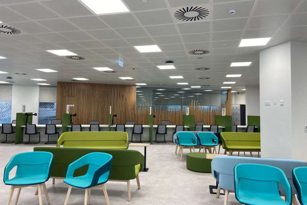 Waiting area at the new Customer Services Centre 