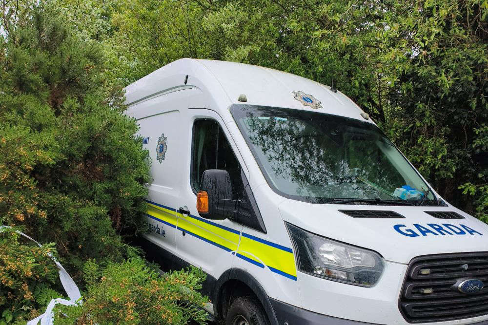 A garda van parked in the Graigue area of Killeigh