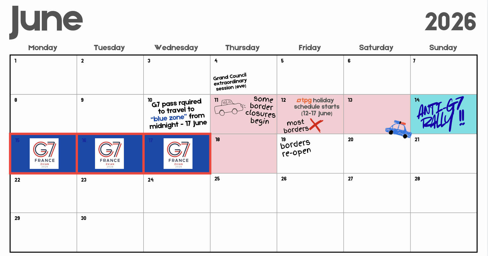 G7 WRS calendar worldradio.ch