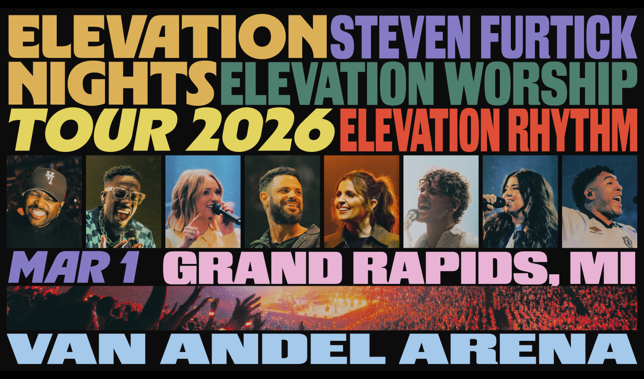 Elevation Nights Tour 2026 Grand Rapids Michigan March 1, 2026 at Van Andel Arena