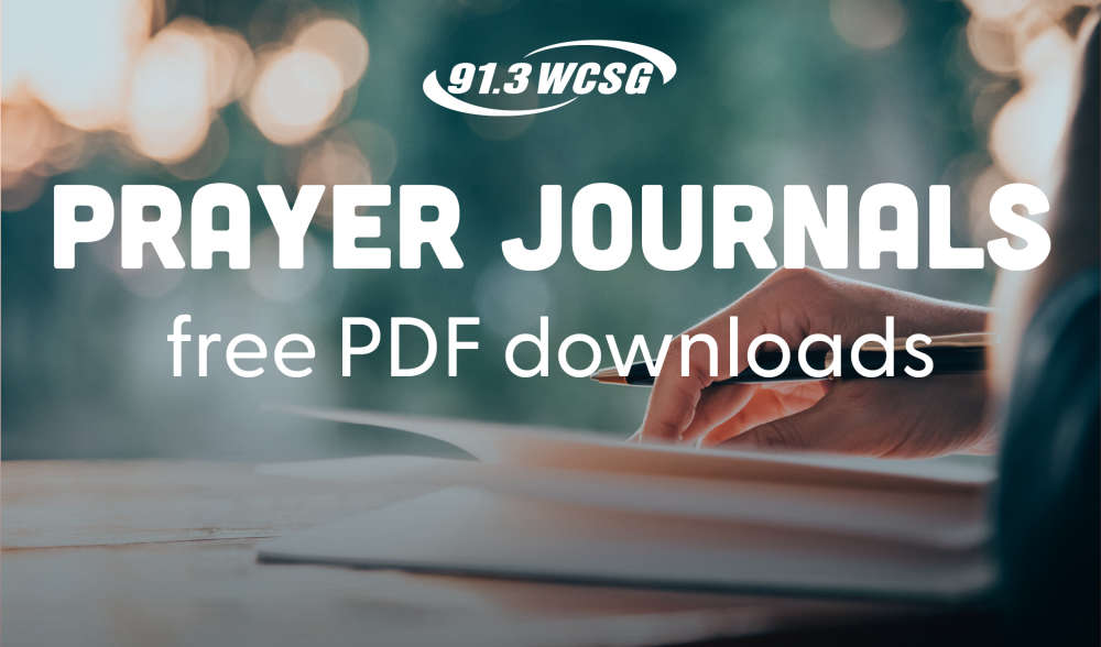 91.3 WCSG Prayer Journals free PDF downloads