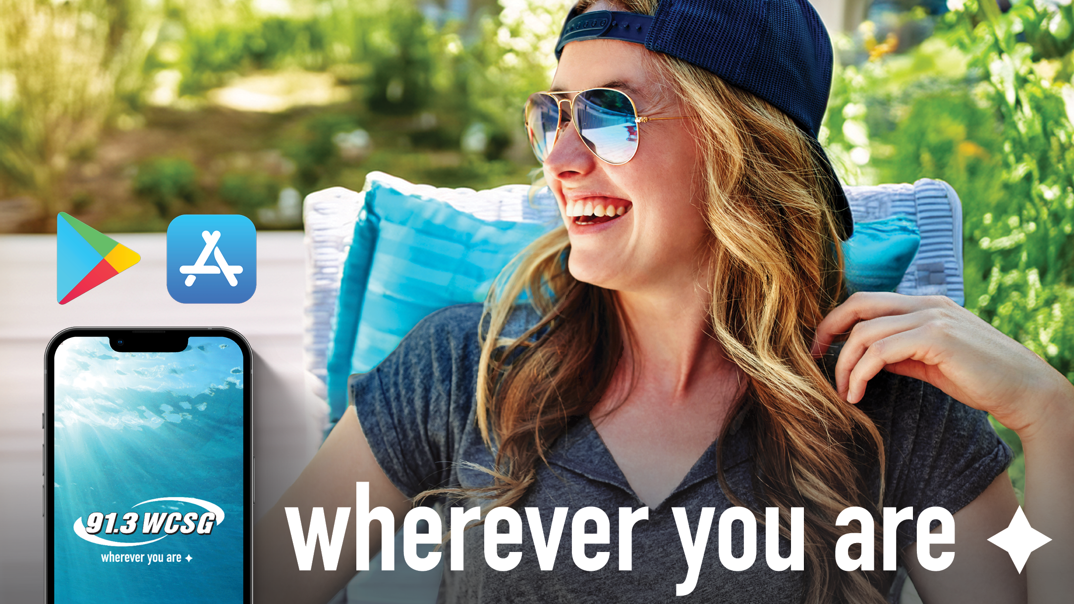 Summer app promo sunglasses
