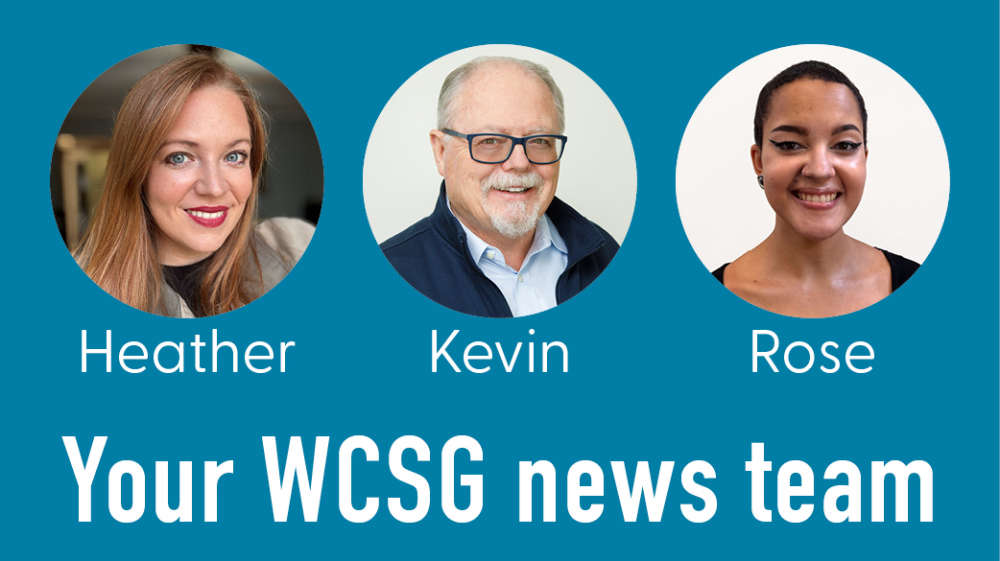 91.3 WCSG news team Heather Beckham, Kevin Richards, Rose Blackwell