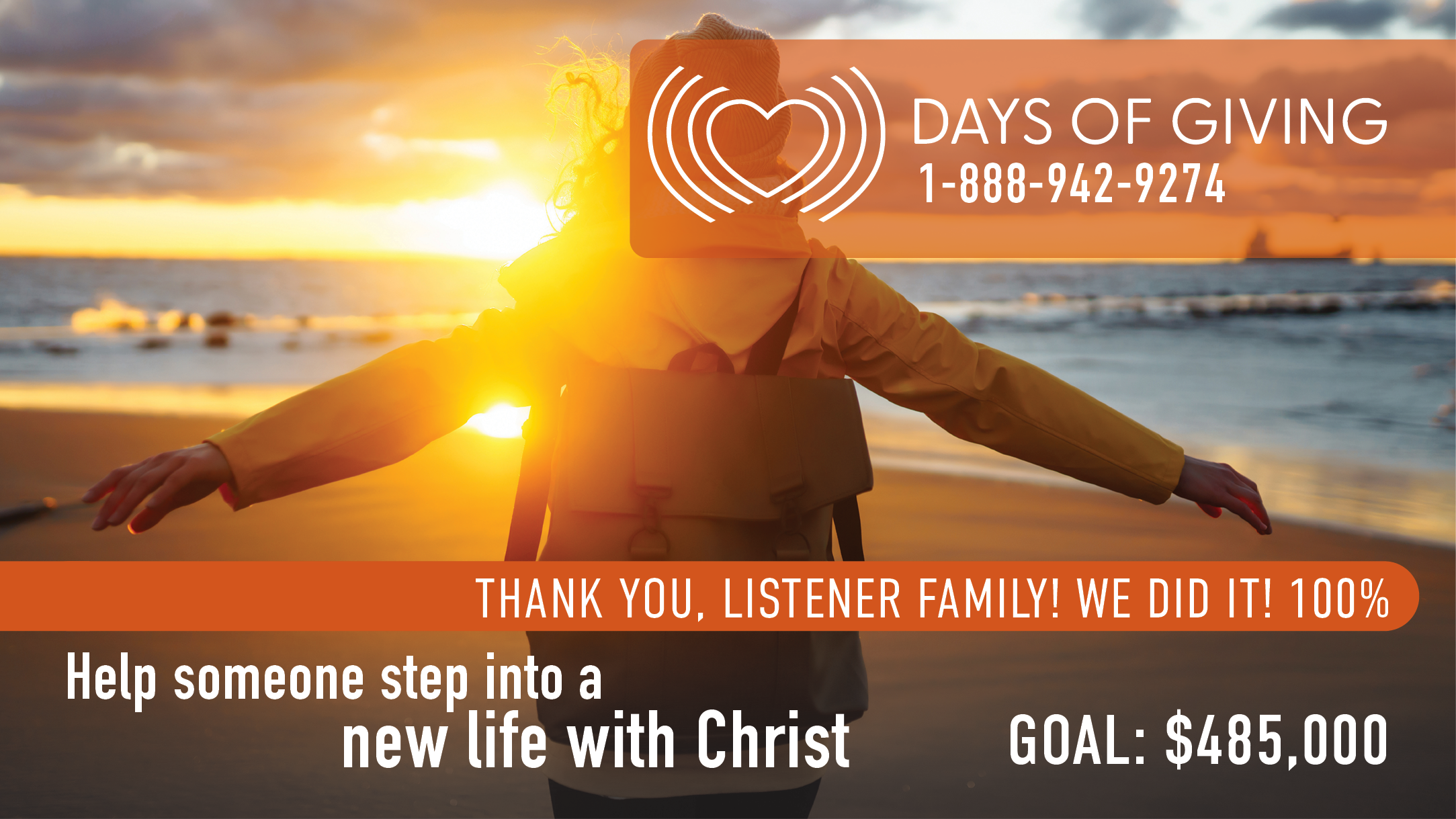 Days of Giving Progress and Thank You 