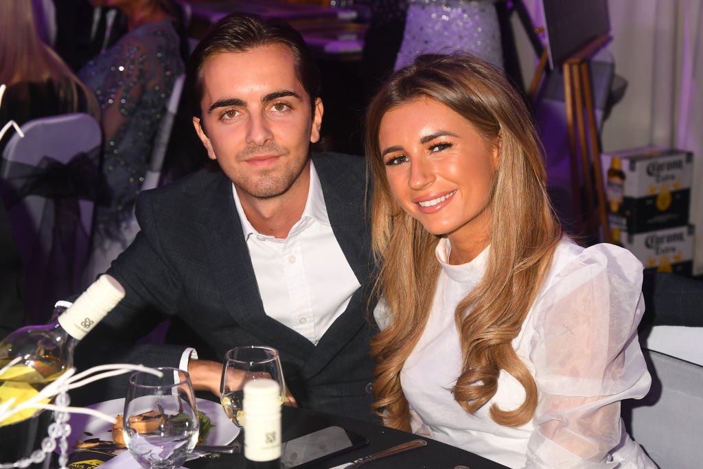 Former Love Island star Dani Dyer and boyfriend Sammy Kimmence photographed at the Paul Strank Charity Gala in 2019