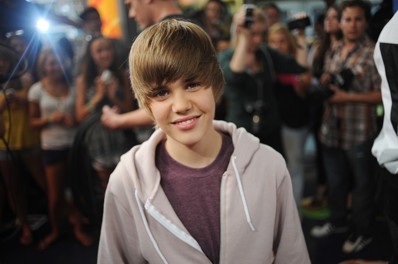 Justin Bieber photographed on a red carpet back in 2009.