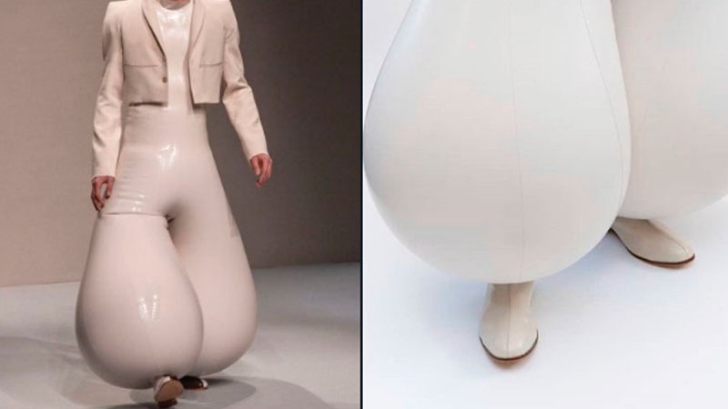 Bizarre fashion trend: Inflatable latex trousers make it to the list |  Lifestyle Gallery News - The Indian Express