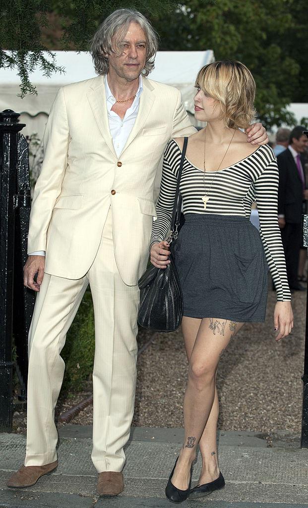Bob Geldof and Peaches Geldof pictured together at the Sir David Frost Summer Garden Party 2009,