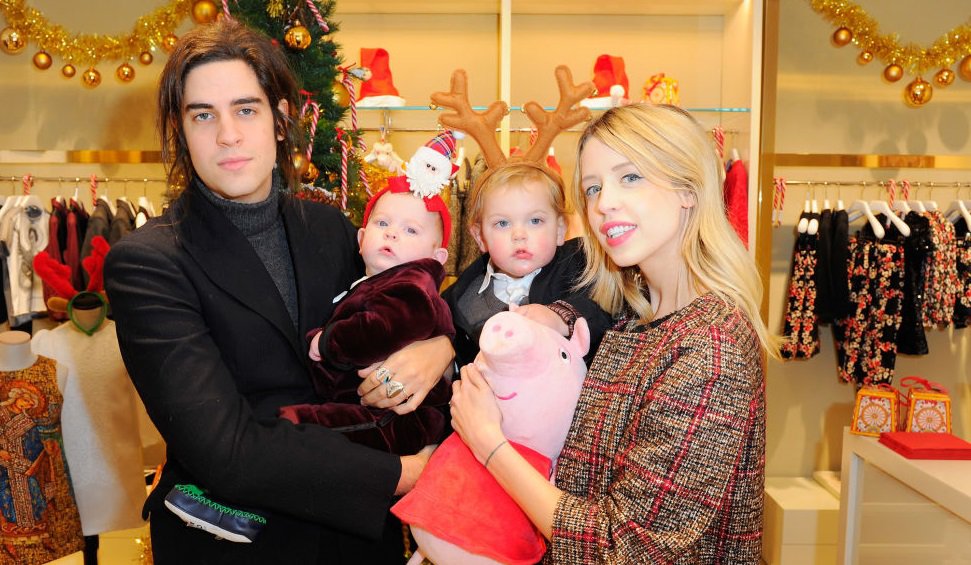 Peaches Geldof pictured with her husband, Thomas Cohen, and their two sons in 2013.