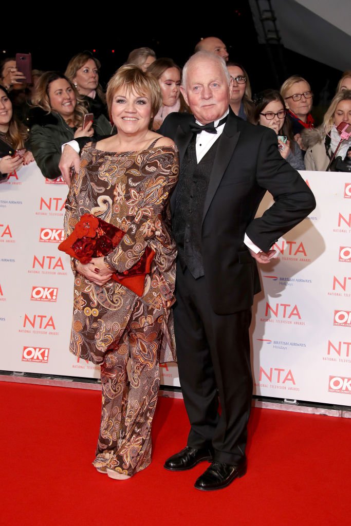 Chris Chittell and Lesley Dunlop at the National Television Awards