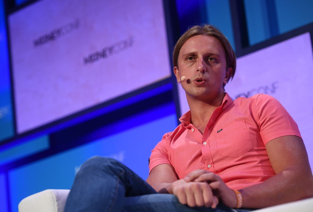 Nikolay Storonsky, Founder & CEO, Revolut, on Centre Stage during day two of MoneyConf 2018 at the RDS Arena in Dublin. 