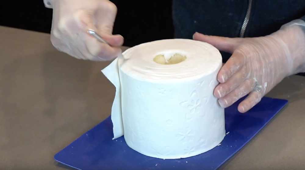 Toilet Paper Cake