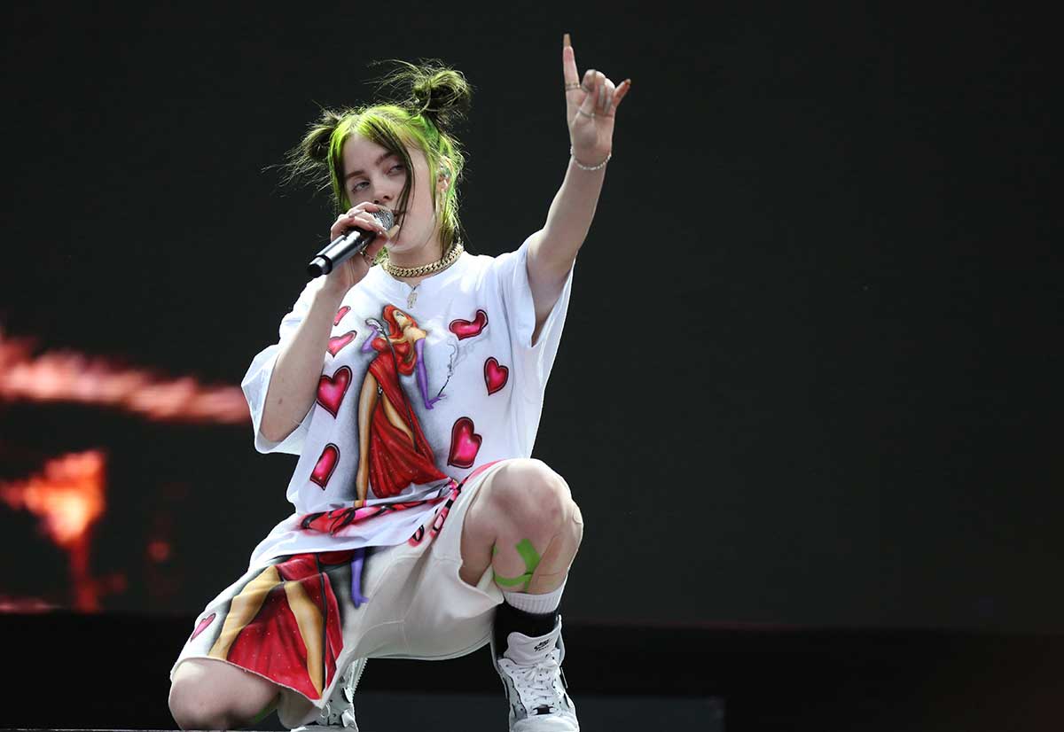 Billie Eilish performing live