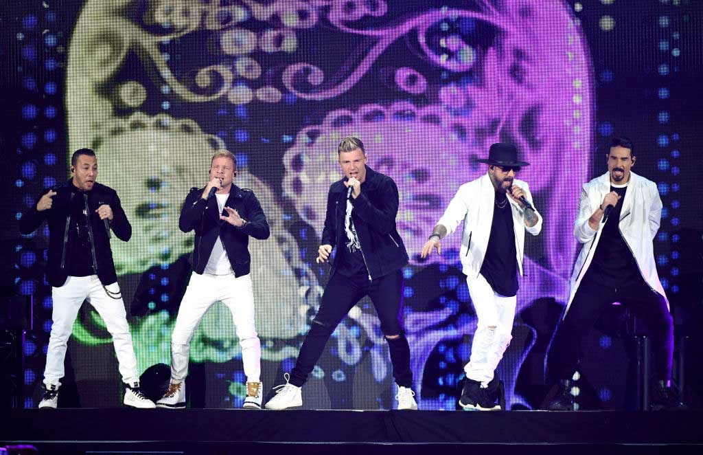 Backstreet boys performing live