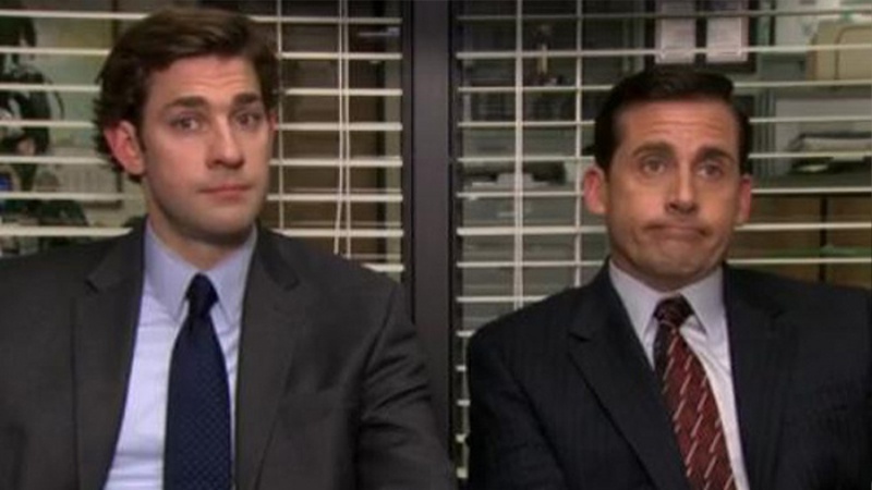 Steve Carell and John Kransinski reunite on The Office's 15th ...