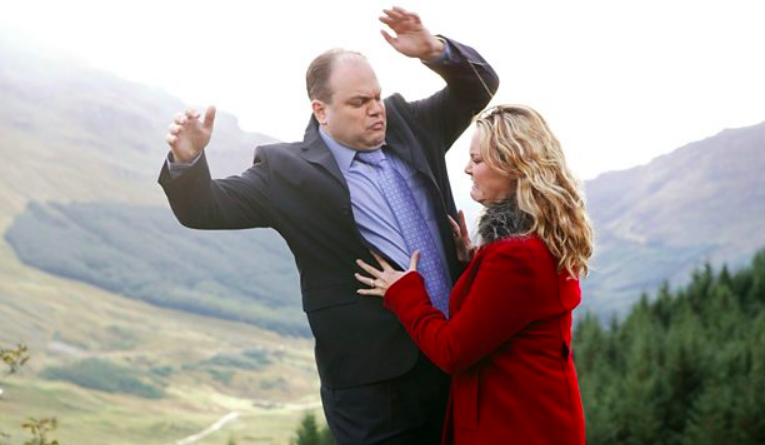 EastEnders Janine pushes Barry Evans to his death in 2004.