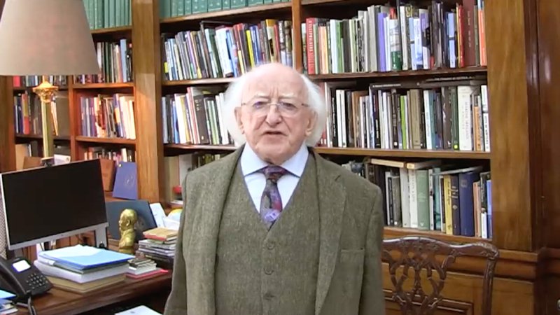 no homework michael d higgins