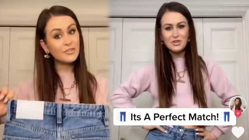 The Latest TikTok Hack To Fitting Jeans Without *Really* Trying Them On