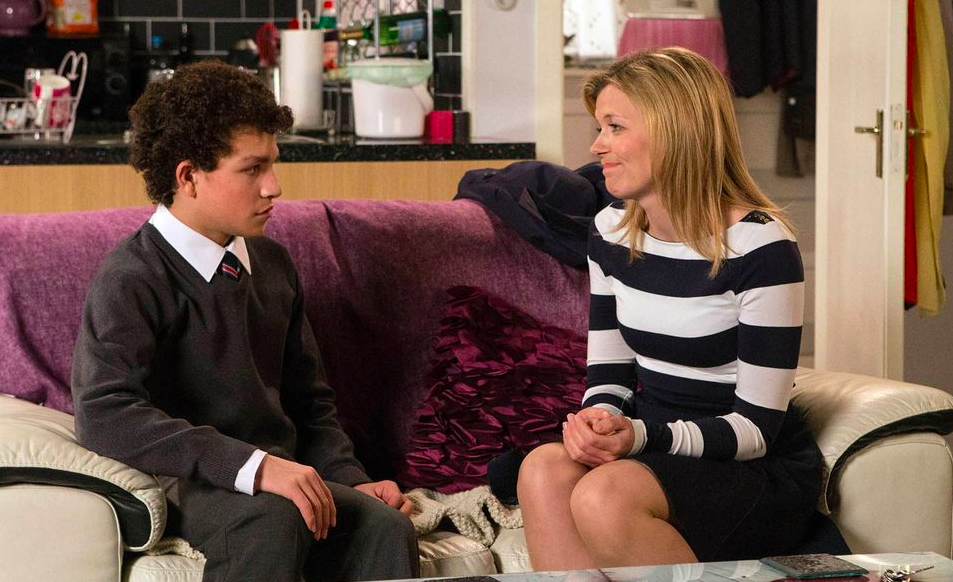 Simon and Leanne in Coronation Street