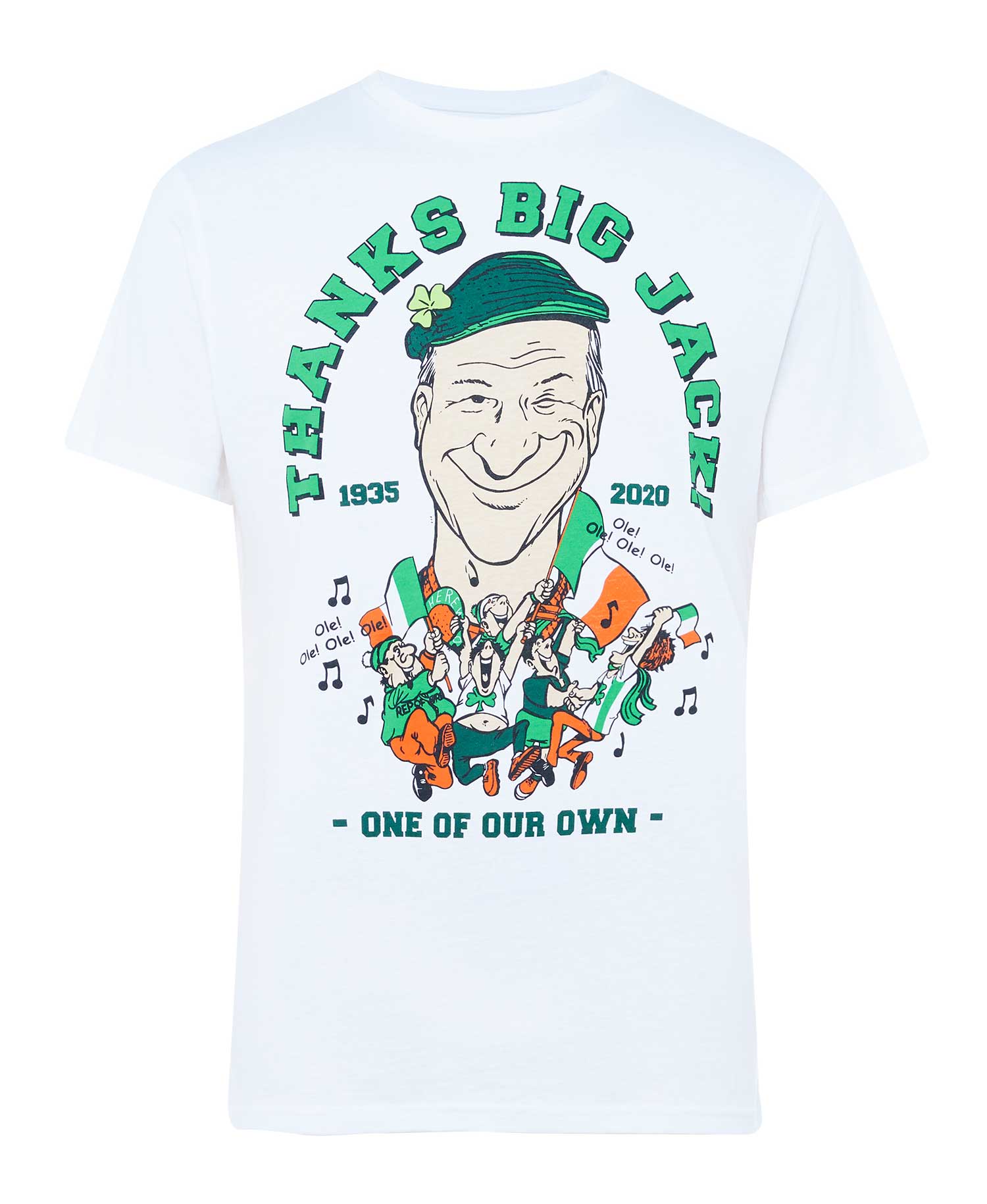 The limited edition Jack Charlton t-shirt from Penneys
