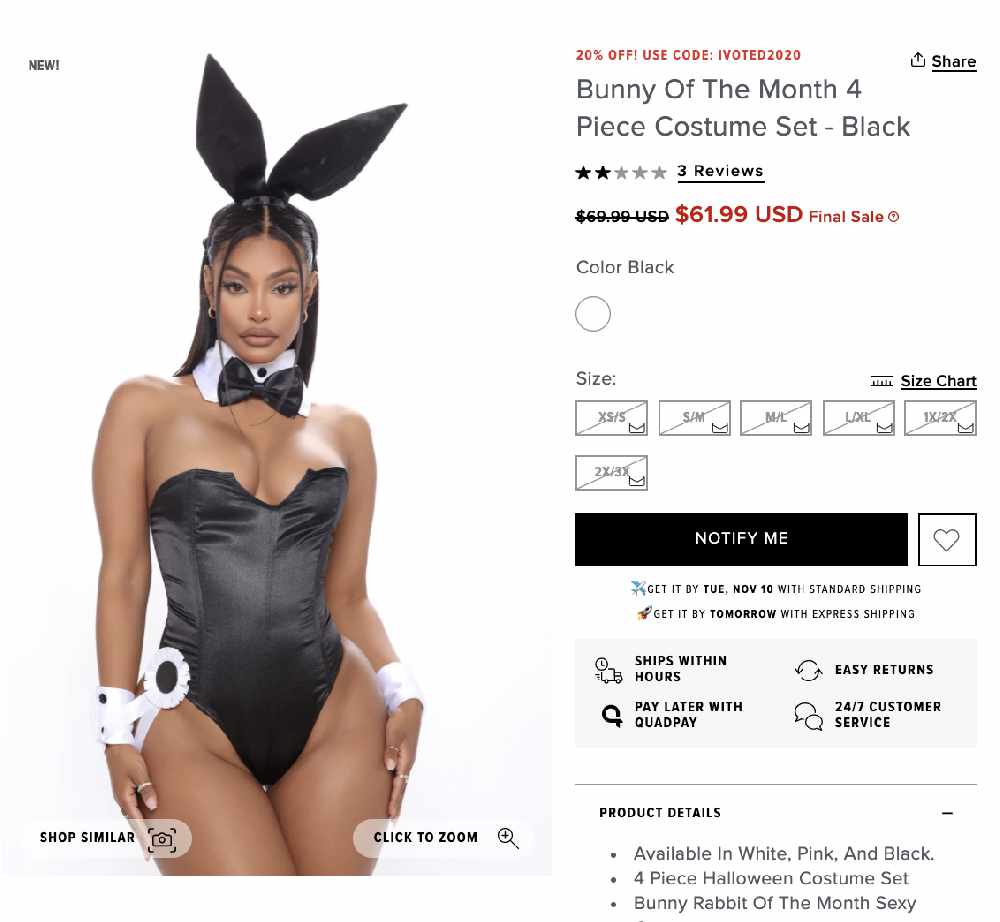 Playboy outfit deals