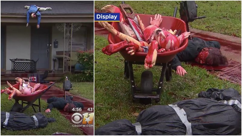 Man\'s Halloween decorations so gruesome and realistic police were ...