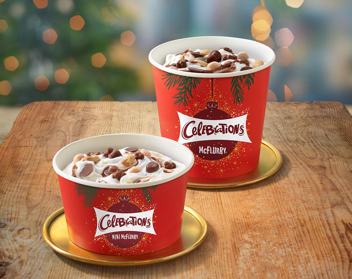 McDonald's confirm new Christmas menu with CELEBRATIONS MCFLURRY C103