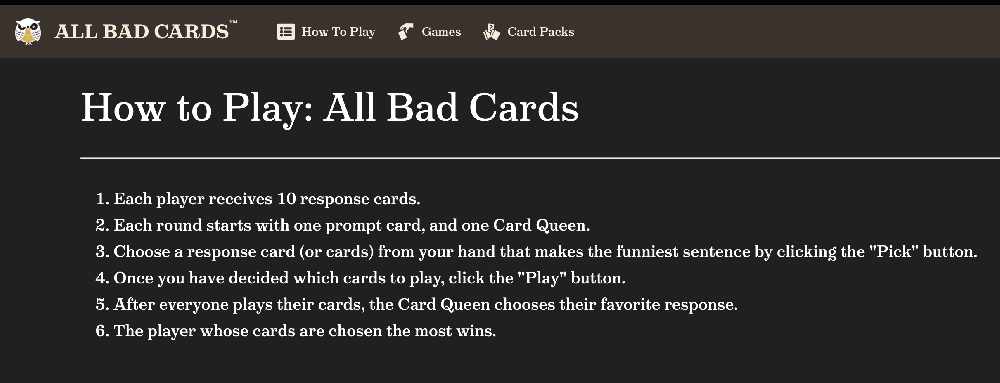 A Cards Against Humanity Game Is Now Available To Play With Your Friends Online Dublin S Fm104