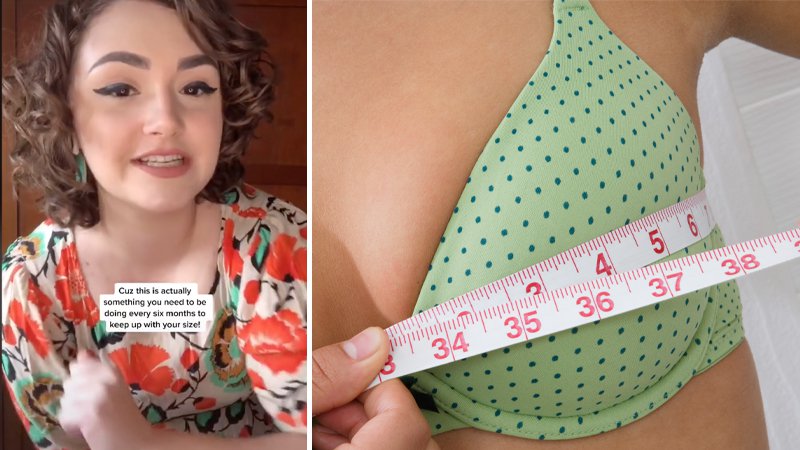 Grab a tape measure and follow along with @jennacurran as she shows us how to  measure your bra size (the real way!). #BraSizing #BraSizin