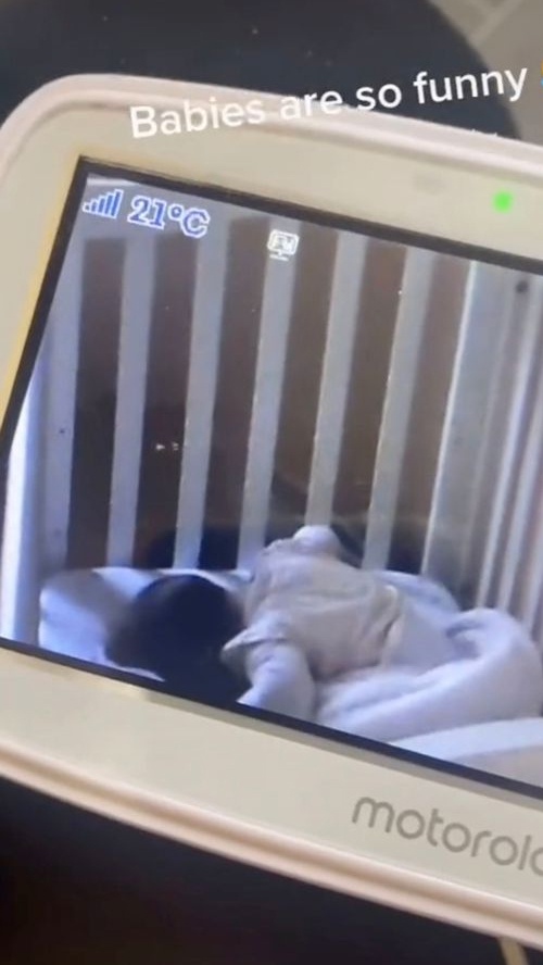 Watch Mum Catches Daughters Adorable Attempt To Trick Her During Nap Time C103