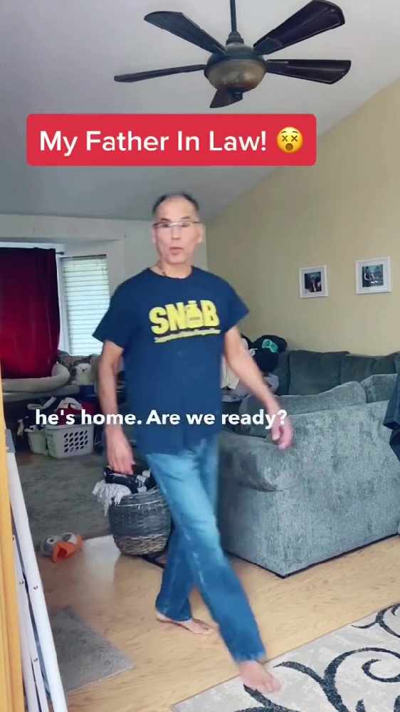 Watch Woman Accidentally Flashes Her Father In Law Performing A Tiktok