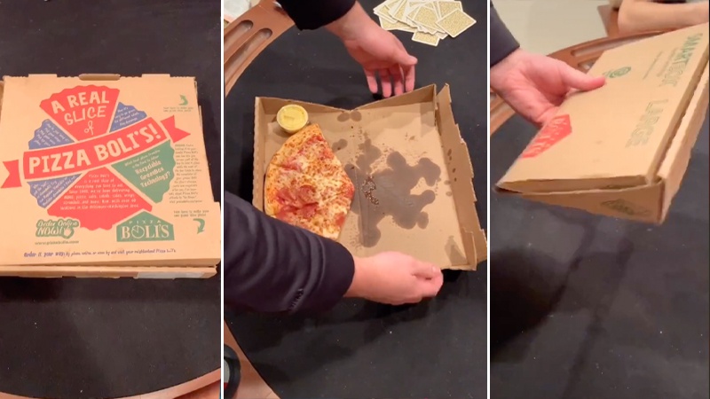 Pizza box folding hack lets you store leftovers in the fridge without  taking up loads of space – & it works on ALL boxes