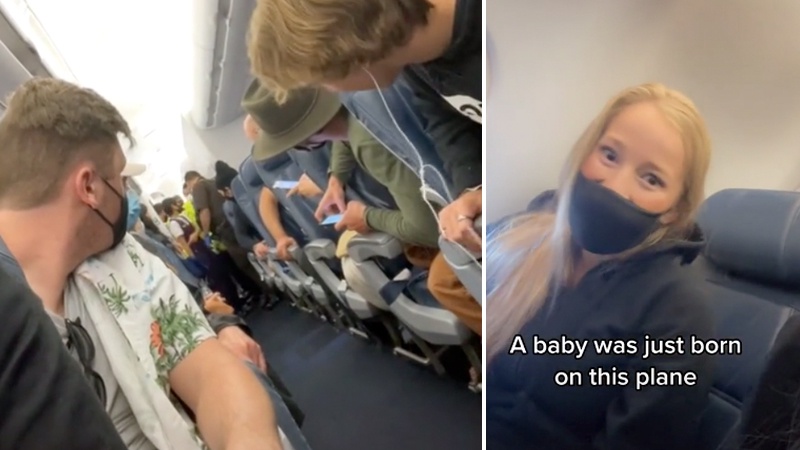 WATCH: Video captures moment woman gives birth on a plane - Dublin's FM104