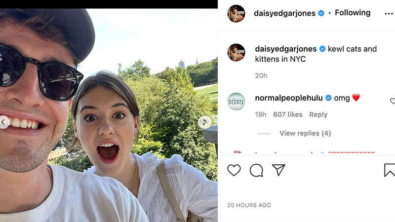 Normal People Fans Sent Into Frenzy By New Photo Of Paul Mescal And Daisy Edgar Jones Dublins 