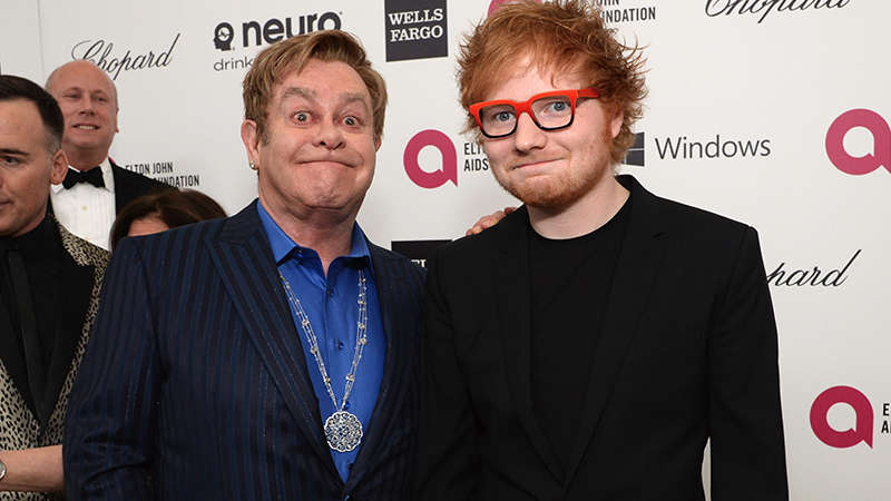 Ed Sheeran Reveals He Almost Killed Elton John During Music Video Shoot U105