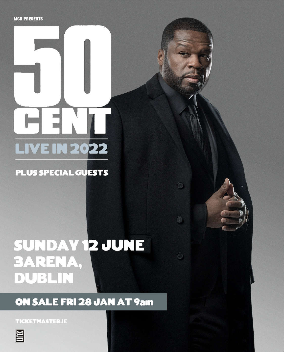 GIG NEWS 50 CENT announces DUBLIN gig Dublin's FM104