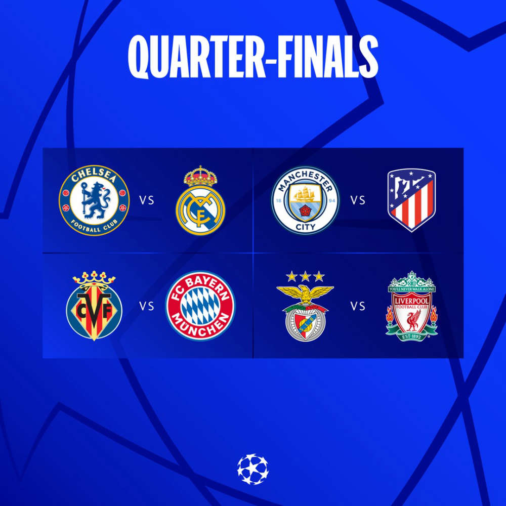 Champions League QuarterFinals Draw Made Dublin's FM104