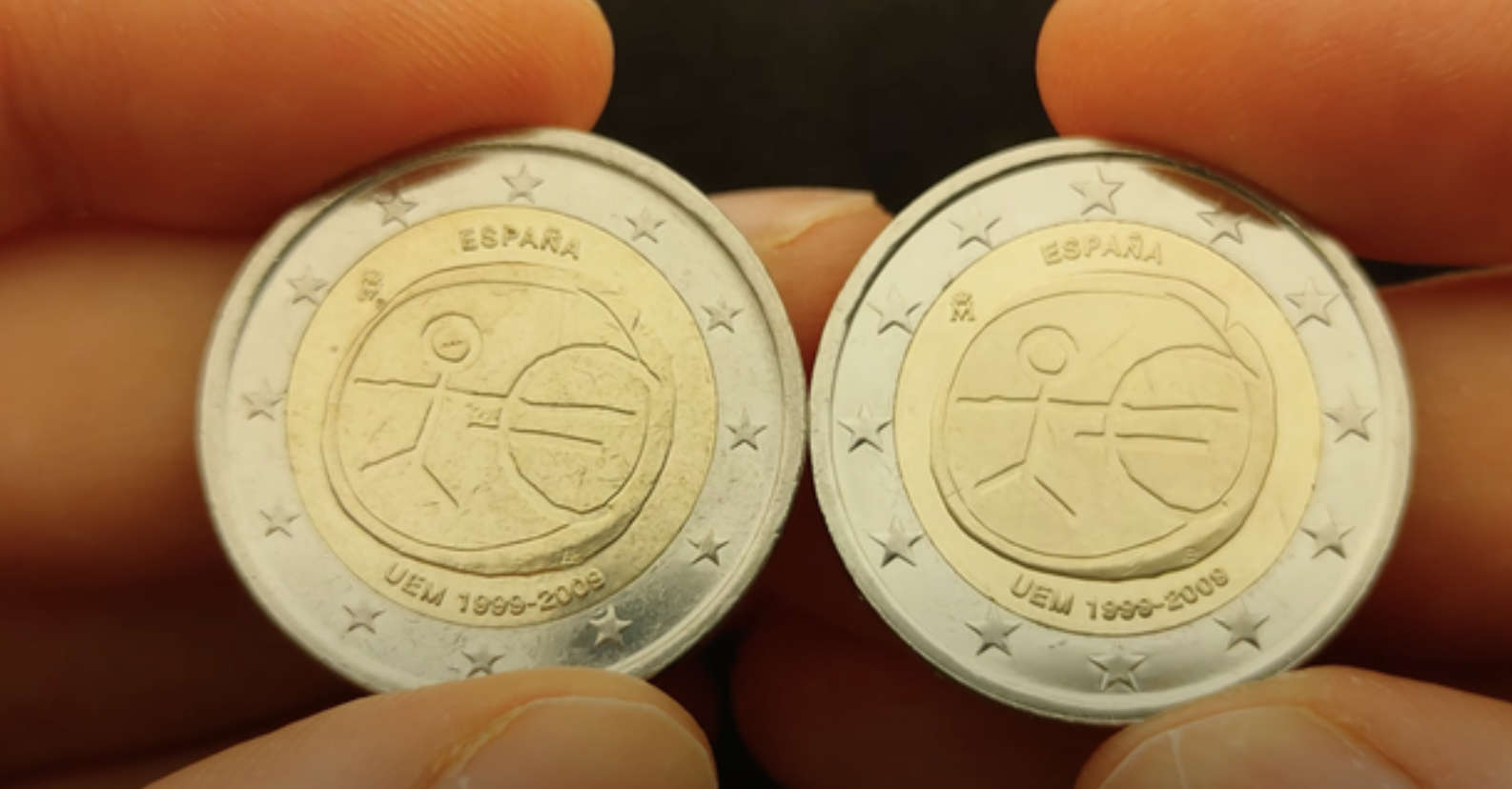 € 2 French commemorative coins: rarity and value 