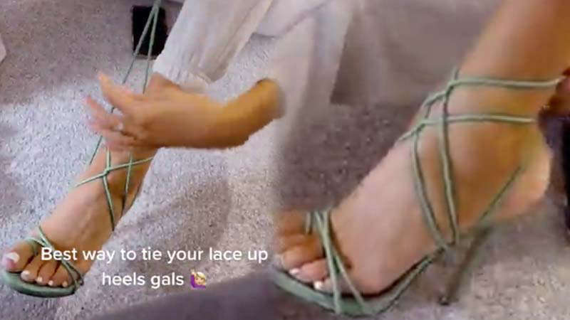 Shoe Hack: How To Tie Lace-Up Heels