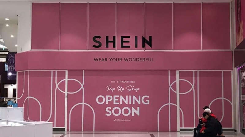 Shein pop up store store