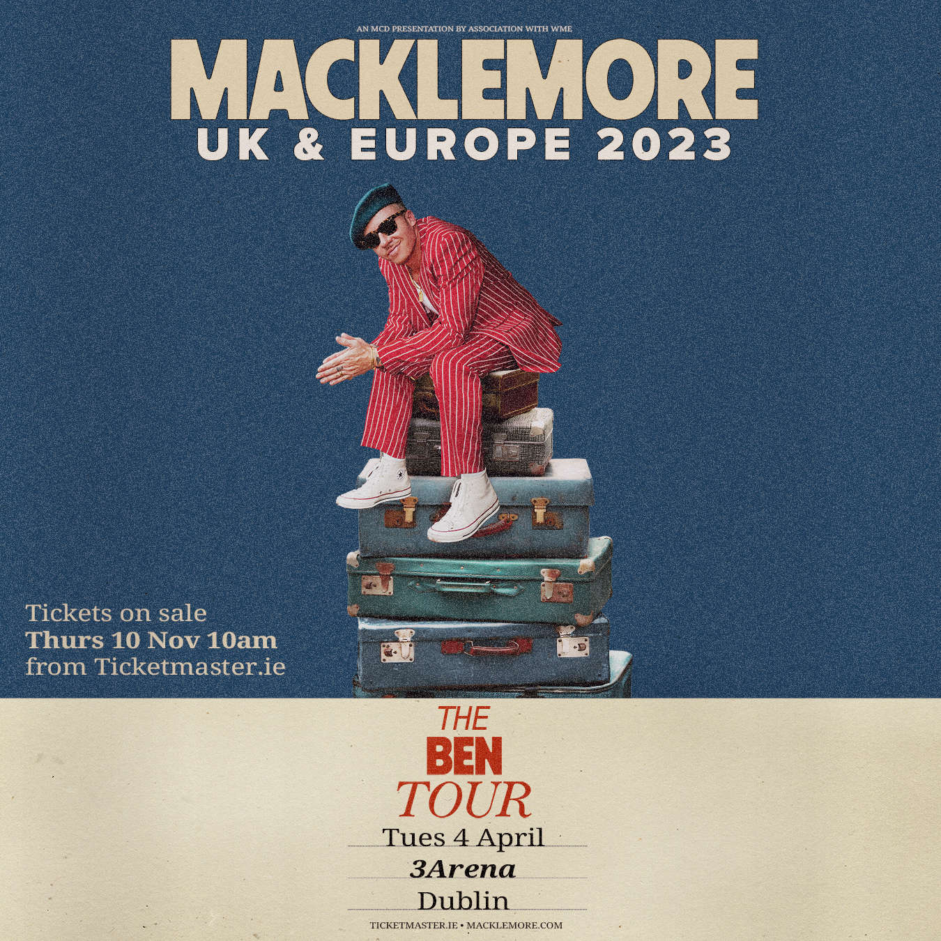 Macklemore announces Dublin date for his European tour