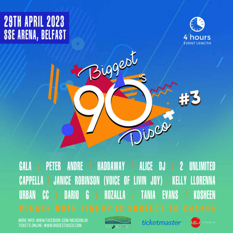 The Biggest 90’s Disco set to return to Belfast - U105