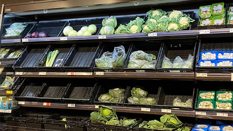 Irish shoppers warned of shortage of fruit and vegetables