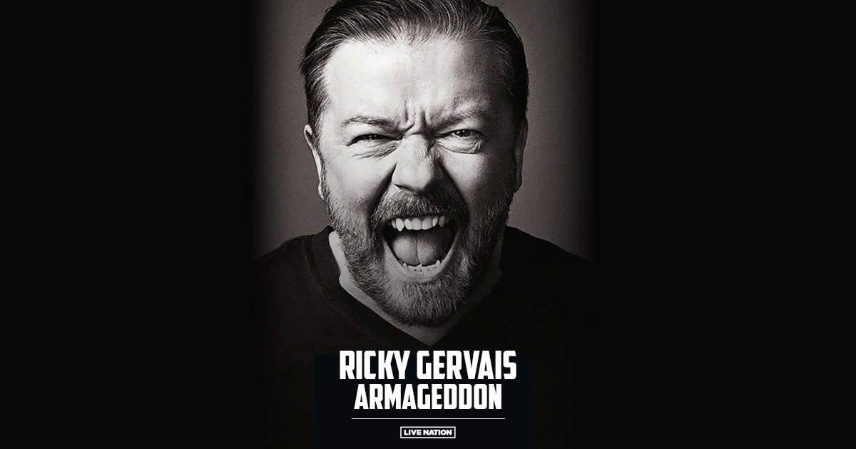 Ricky Gervais announces Irish gig for new World Tour C103