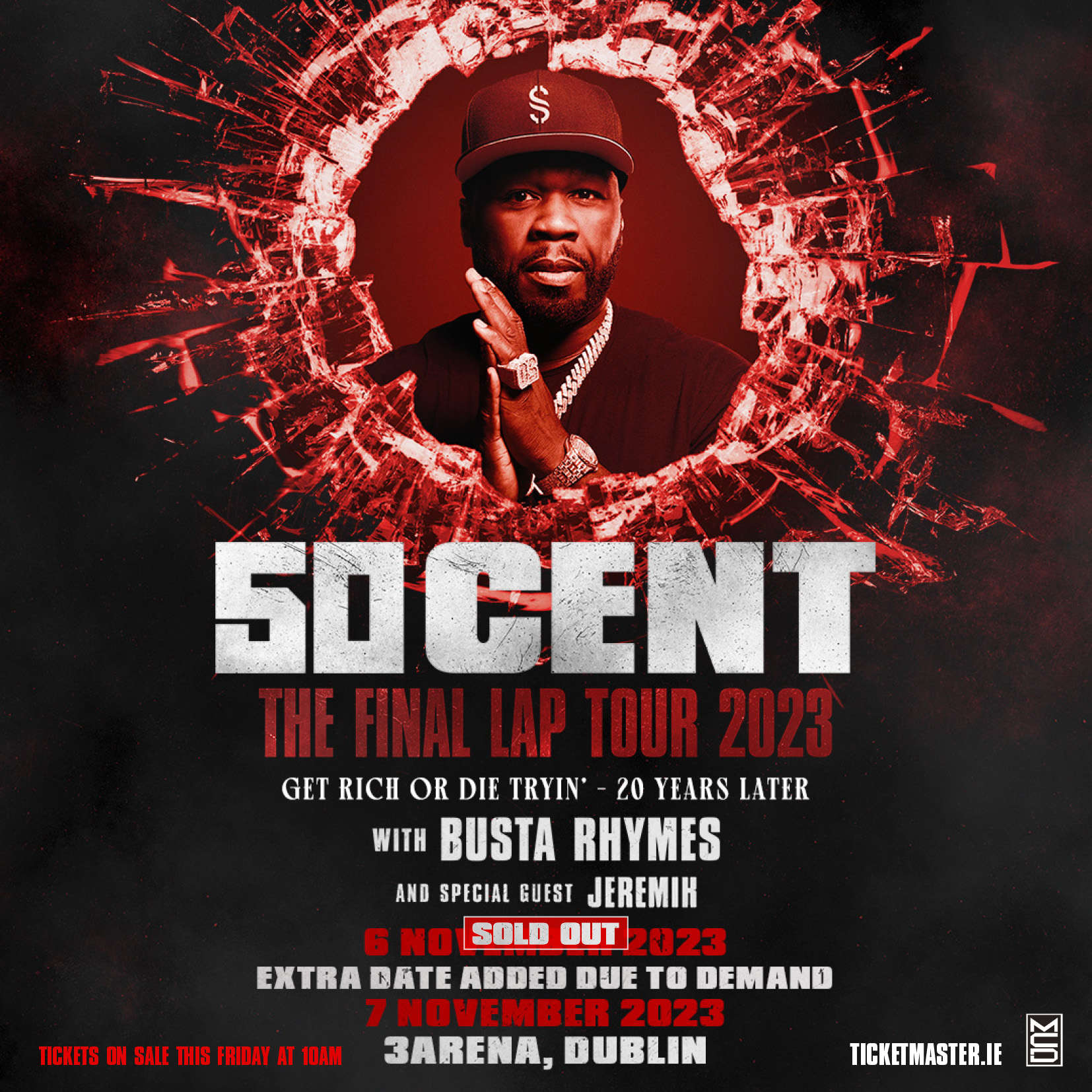 50 Cent announces extra Irish date for 'The Final Lap' Tour Dublin's