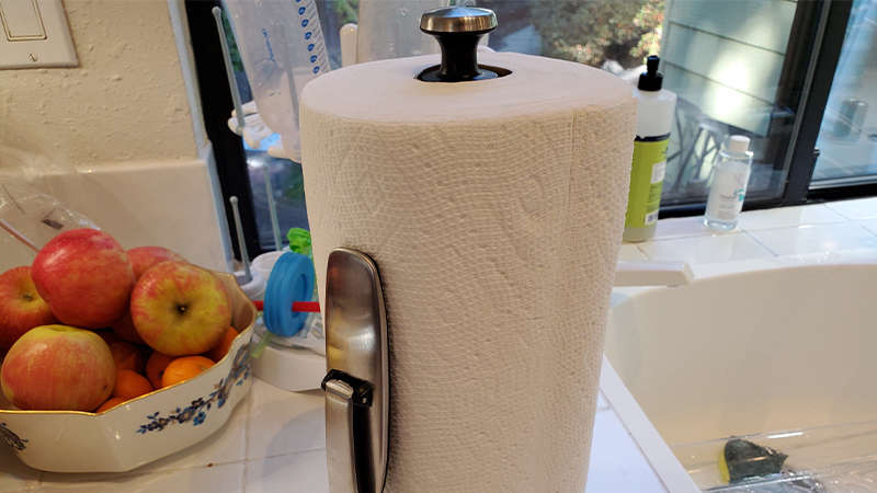 TikToker reveals the 'real way' to use a paper towel holder