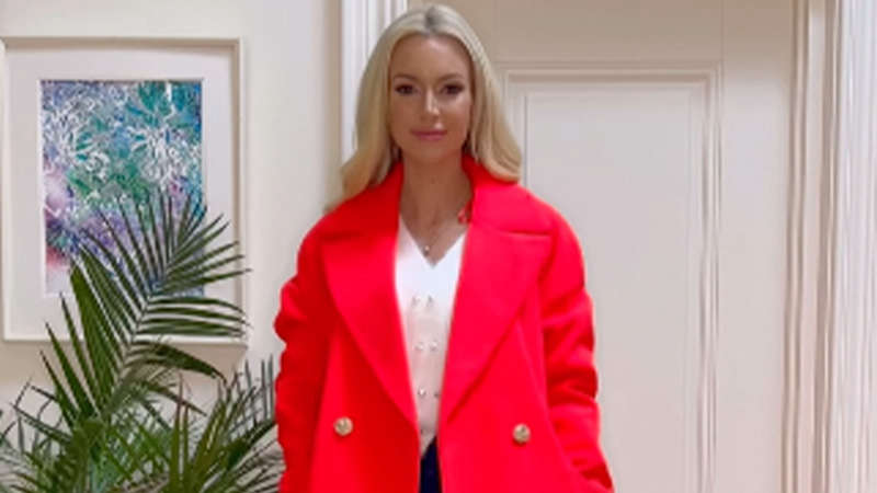 Dunnes red clearance coat