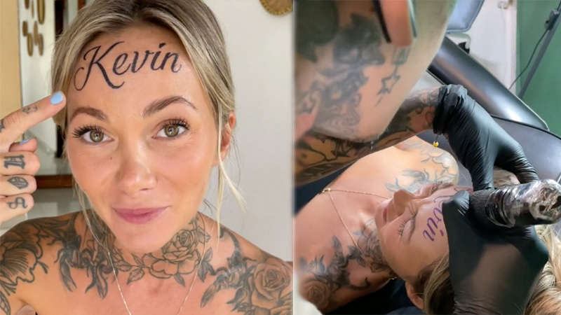 I loved my unique forehead tattoo until someone said it looked like  'beautiful boobs' - now I can't unsee it | The Irish Sun